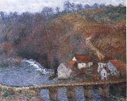 Claude Monet The Grande Creuse by the Bridge at Vervy France oil painting artist